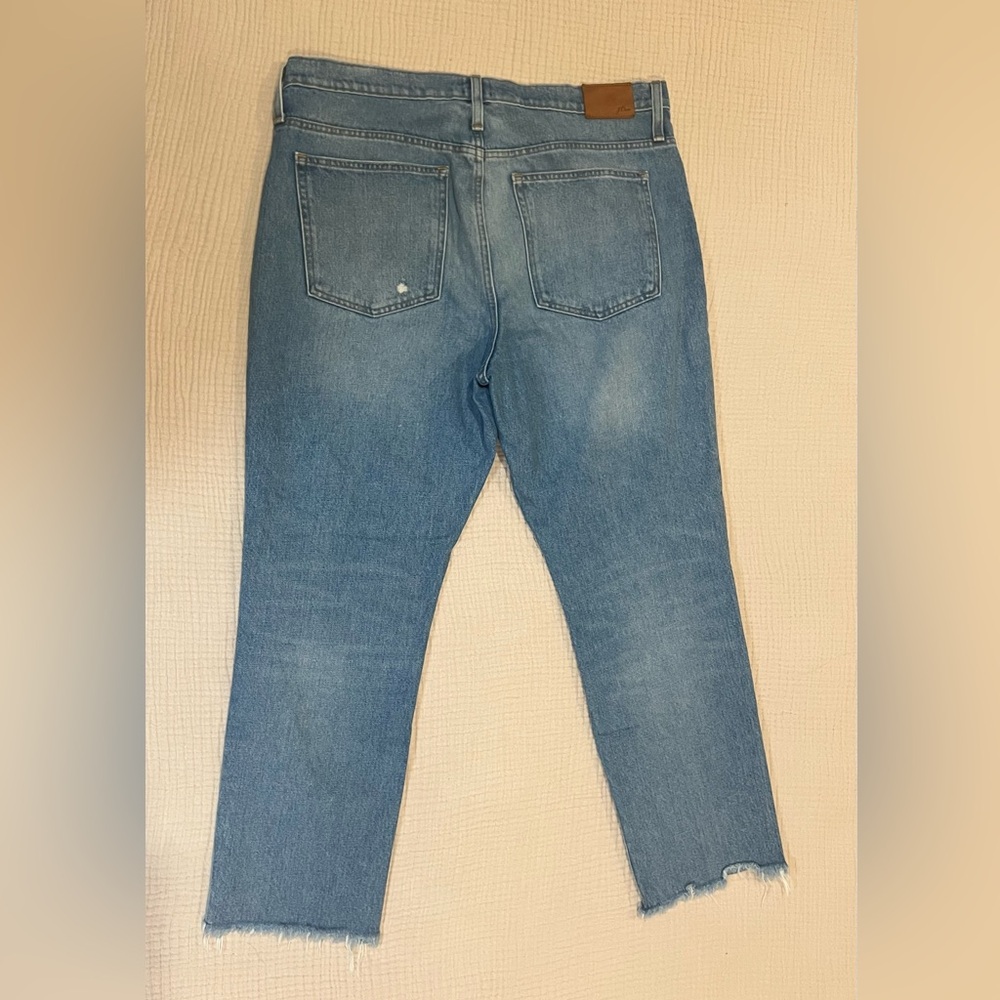 J CREW Jeans Womens Slouchy Boyfriend High Rise Medium Wash 100% Cotton Size 31 - Picture 2 of 14